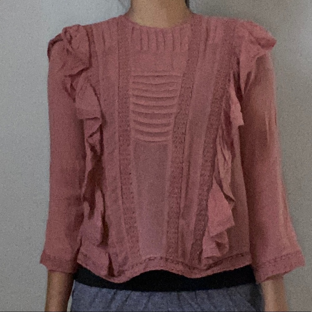 Free People Ruffle Top - Picture 2 of 3